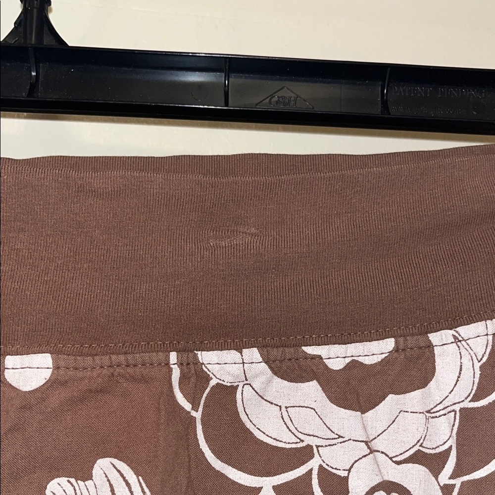 fresh produce Brown Floral A-Line Skirt size large - Picture 4 of 7